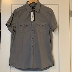 Kenneth Cole button down short sleeve shirt . Sized Medium.